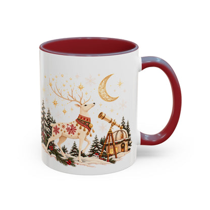 Stargazer Reindeer Christmas Mug