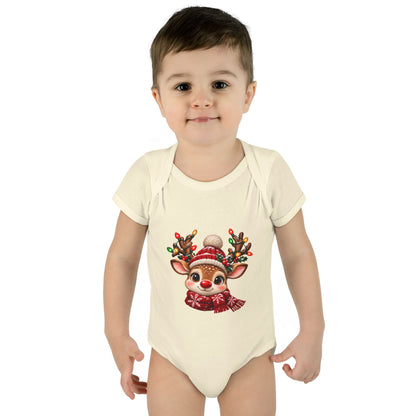 Twinkle Reindeer Matching Family Christmas Baby Bodysuit