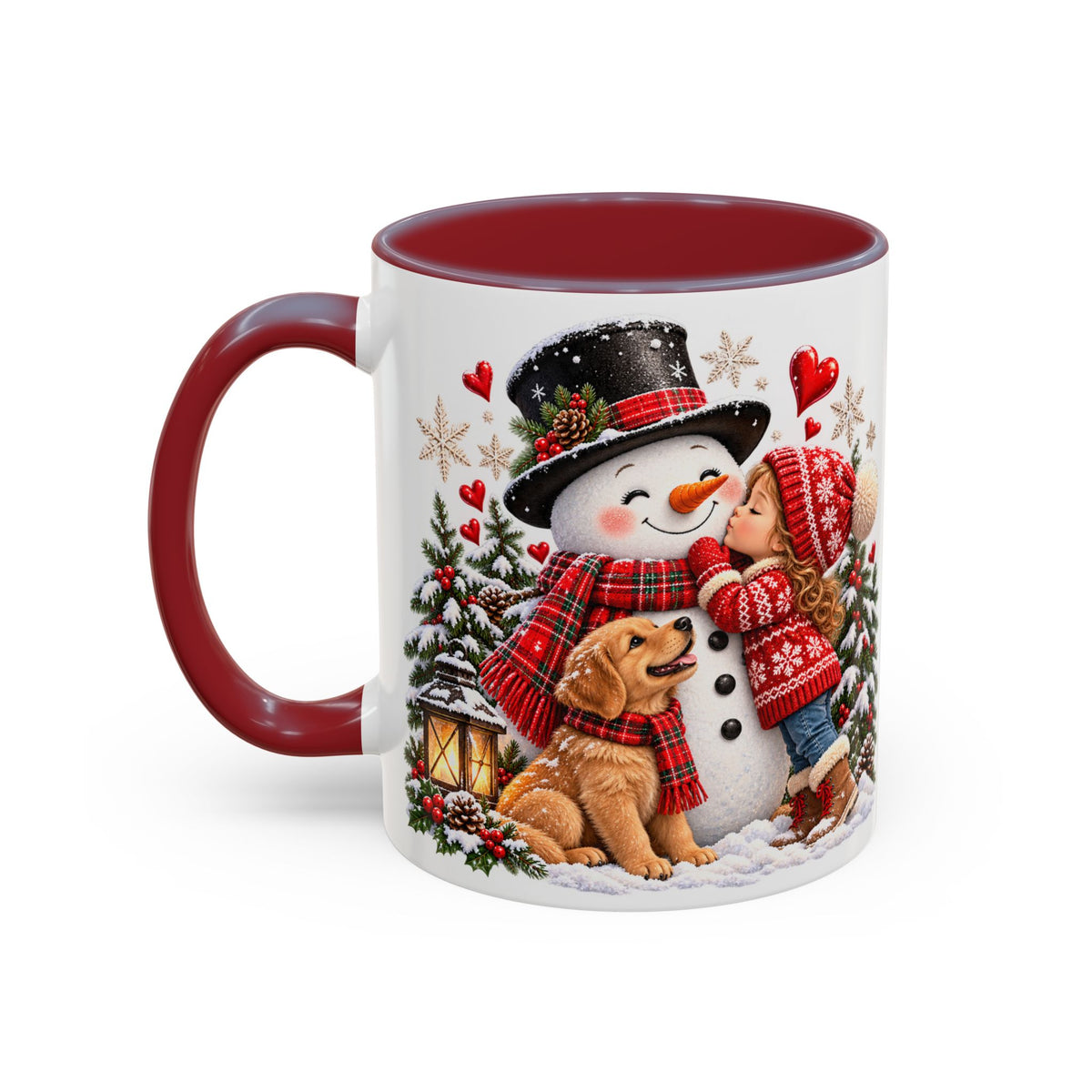 Snowman Kisses Christmas Mug