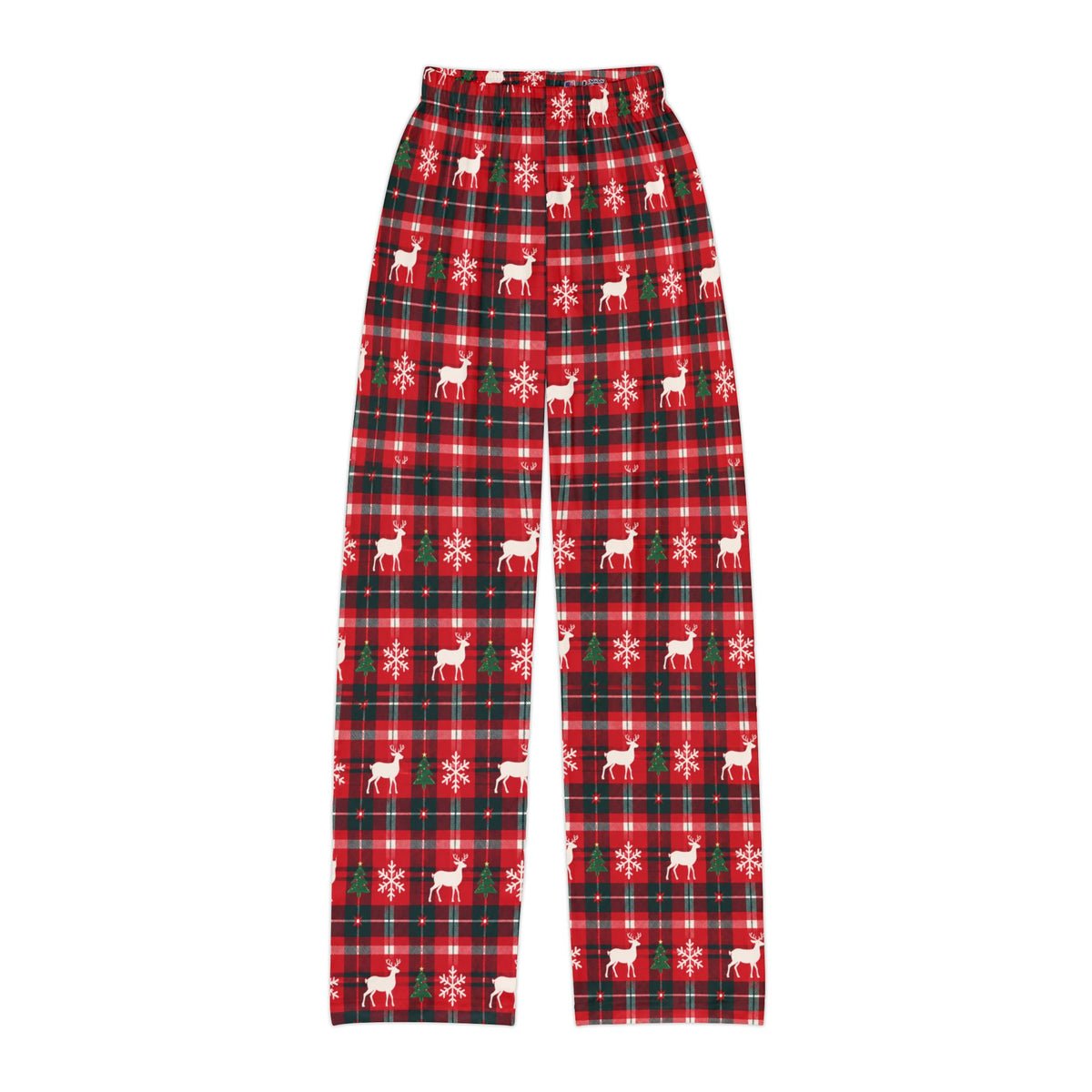 Reindeer Plaid Matching Family Lounge Pants – Kids