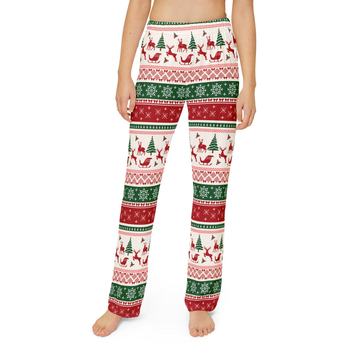 Snowman Kisses Matching Family Lounge Pants – Kids
