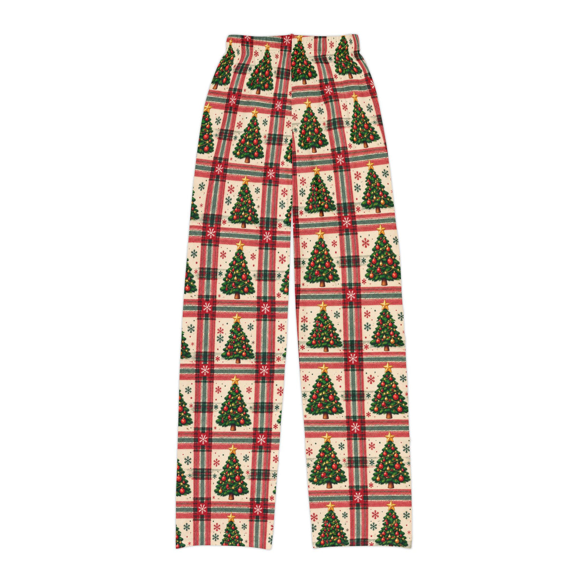 Evergreen Tree Plaid Matching Family Lounge Pants – Kids