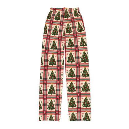 Evergreen Tree Plaid Matching Family Lounge Pants – Kids