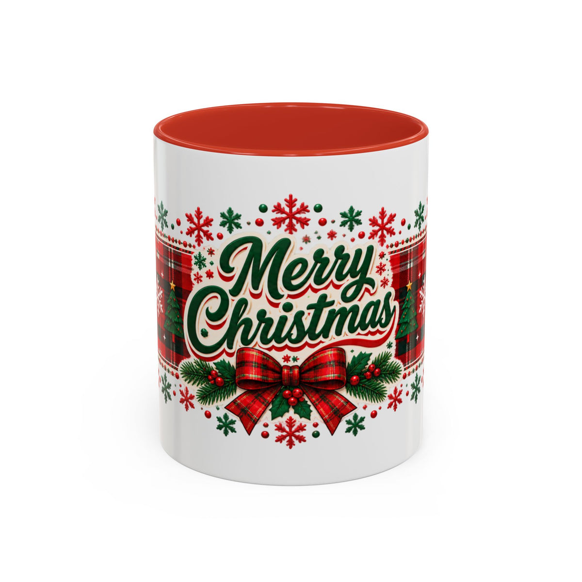 Reindeer Plaid Christmas Mug