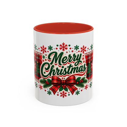 Reindeer Plaid Christmas Mug