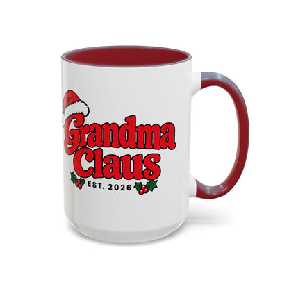 Grandma Claus Est. 2026 Christmas Mug