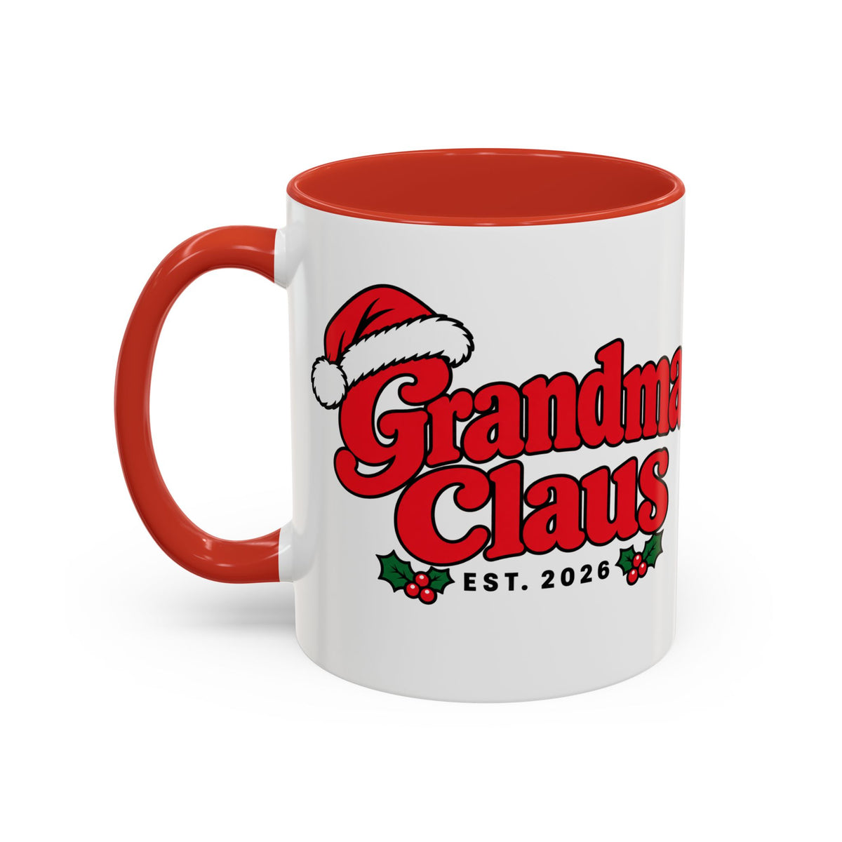 Grandma Claus Est. 2026 Christmas Mug