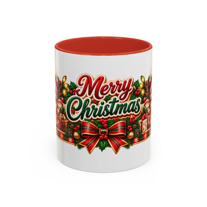 Cozy Cream Reindeer Christmas Mug
