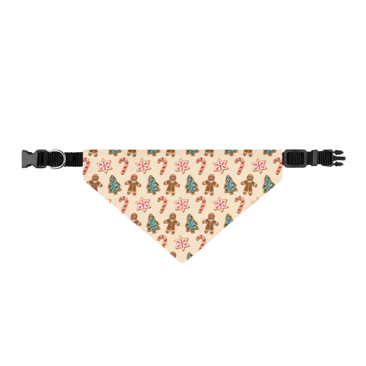Gingerbread Cookie Christmas Dog Bandana