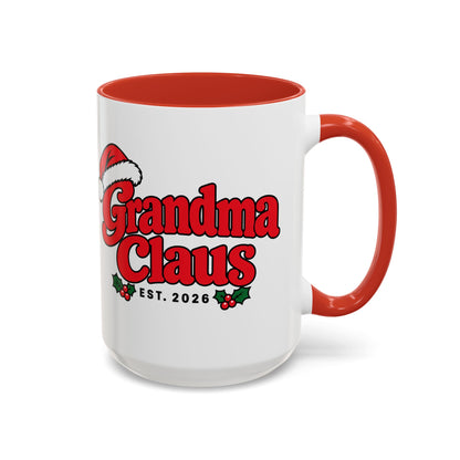 Grandma Claus Est. 2026 Christmas Mug