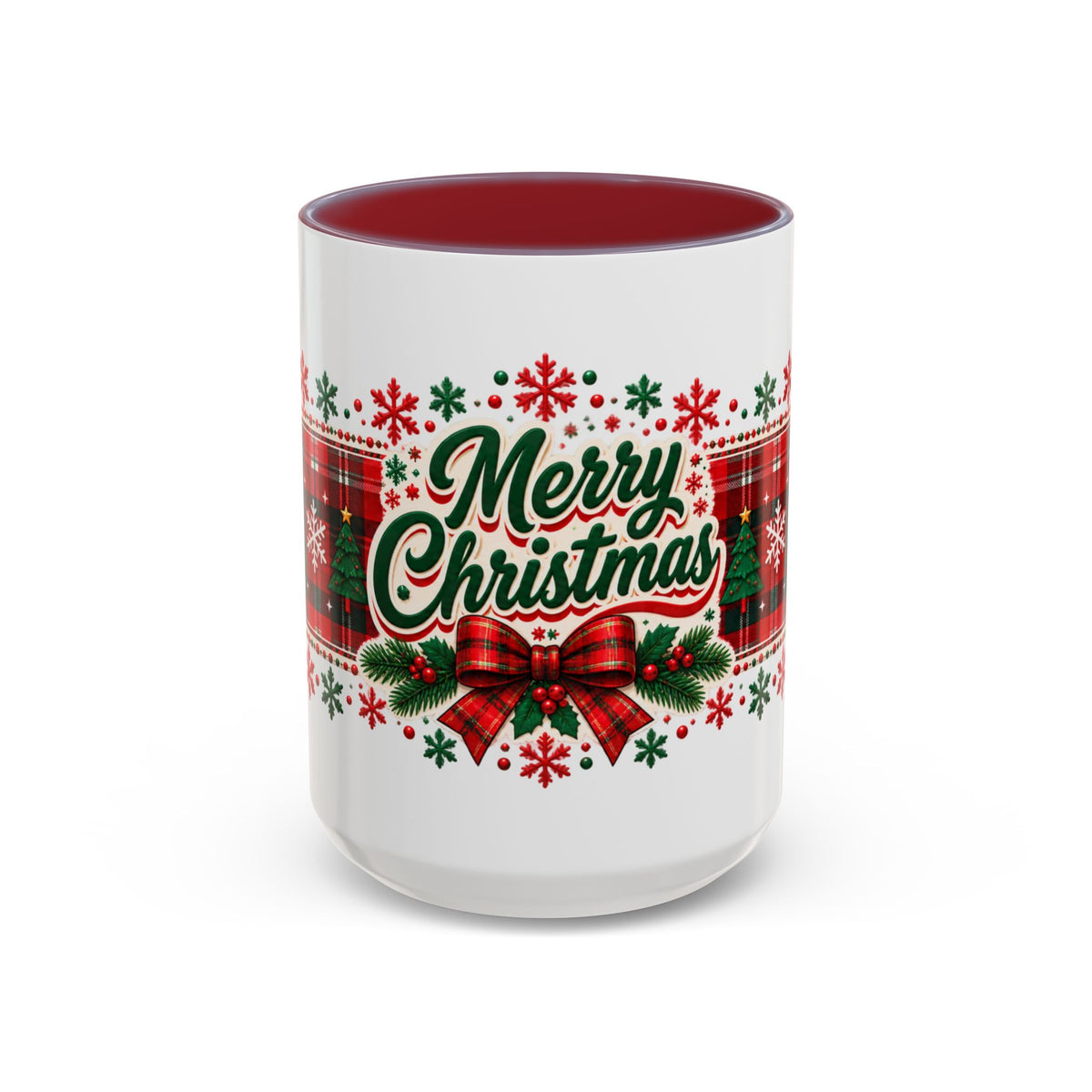 Reindeer Plaid Christmas Mug