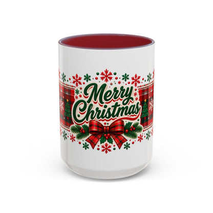 Reindeer Plaid Christmas Mug