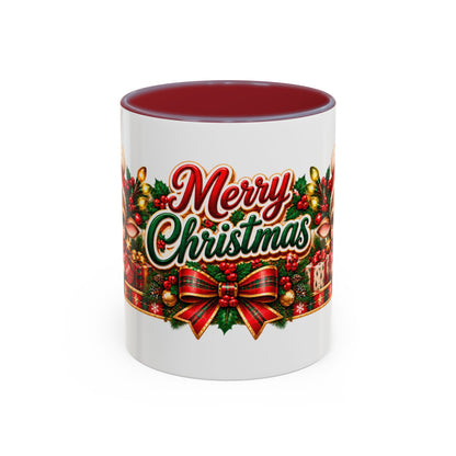 Cozy Cream Reindeer Christmas Mug