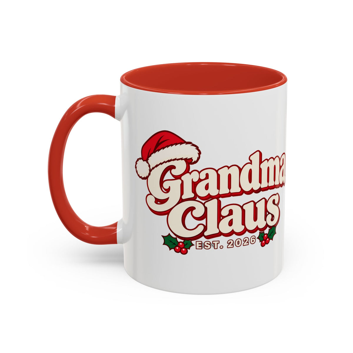 Grandma Claus Vintage Christmas Mug