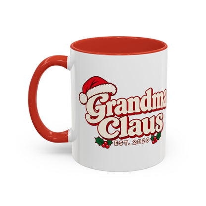 Grandma Claus Vintage Christmas Mug