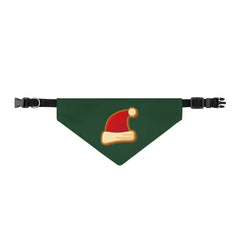 Claus Plaid Santa Hat Christmas Dog Bandana