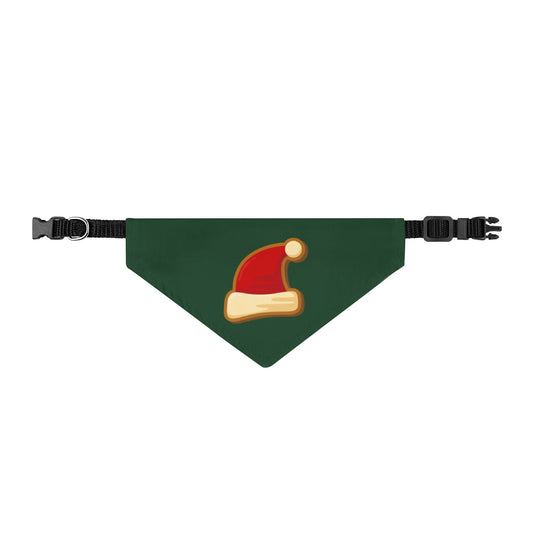 Claus Plaid Santa Hat Christmas Dog Bandana