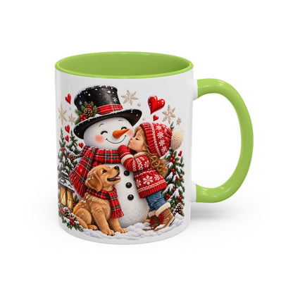 Snowman Kisses Christmas Mug