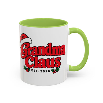 Grandma Claus Est. 2026 Christmas Mug