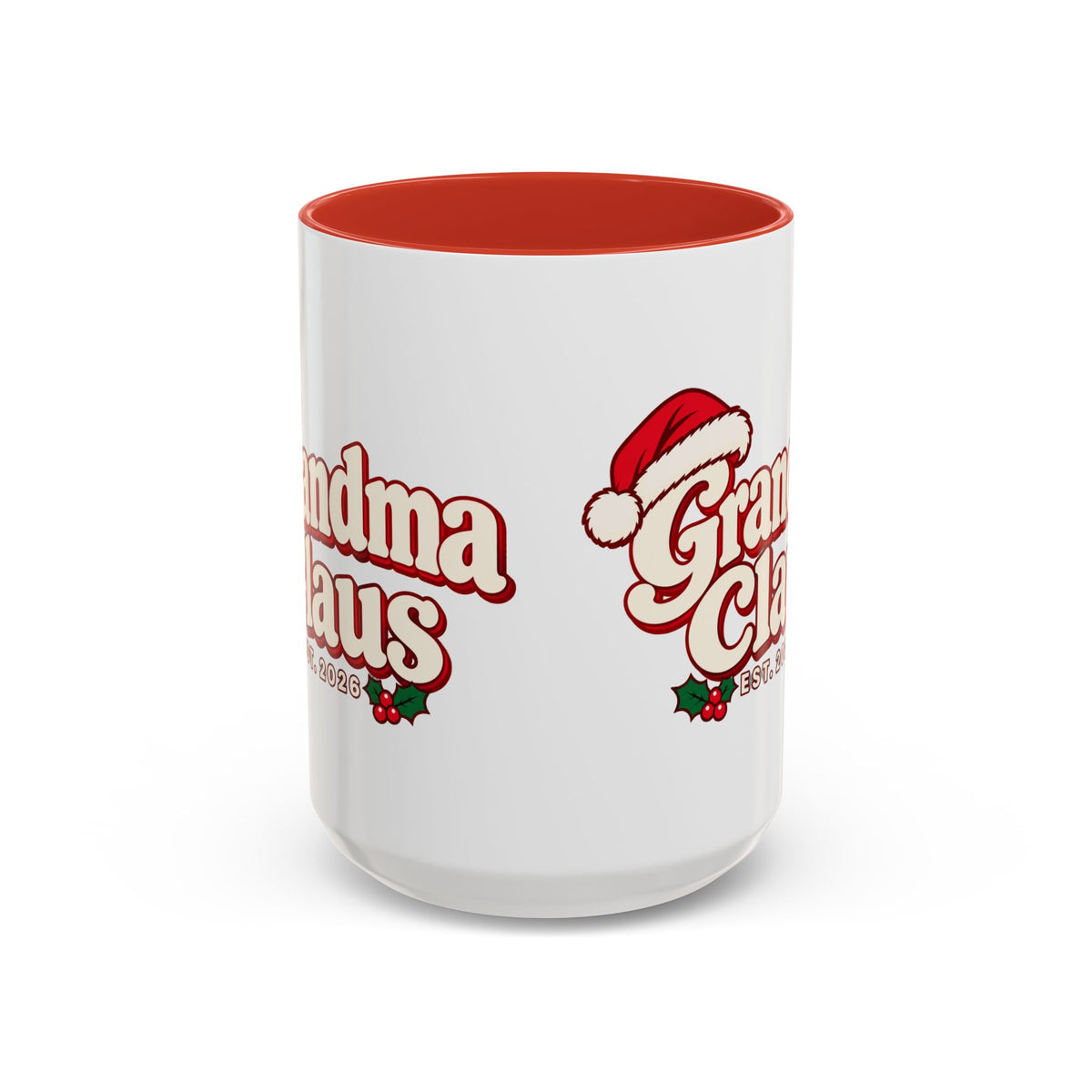 Grandma Claus Vintage Christmas Mug