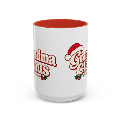 Grandma Claus Vintage Christmas Mug