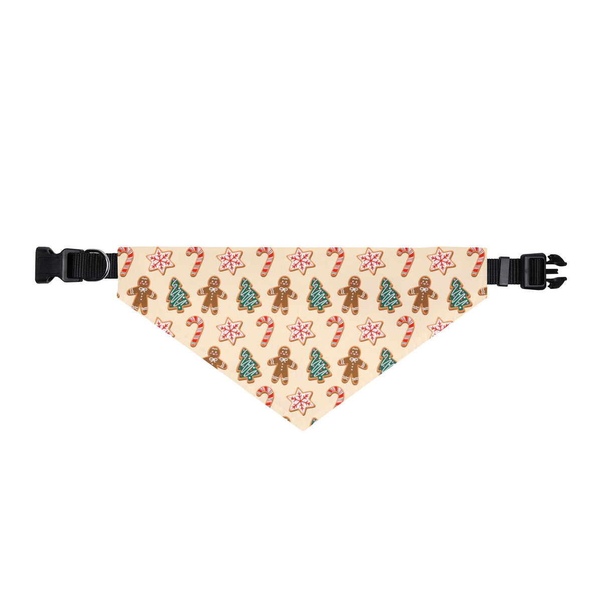 Gingerbread Cookie Christmas Dog Bandana