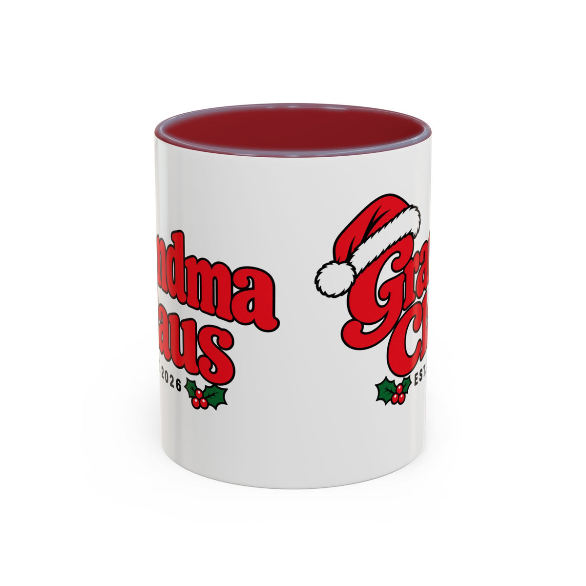 Grandma Claus Est. 2026 Christmas Mug