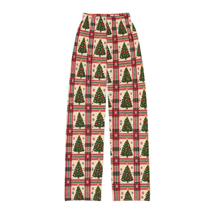 Evergreen Tree Plaid Matching Family Lounge Pants – Kids