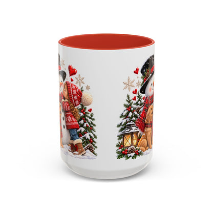 Snowman Kisses Christmas Mug