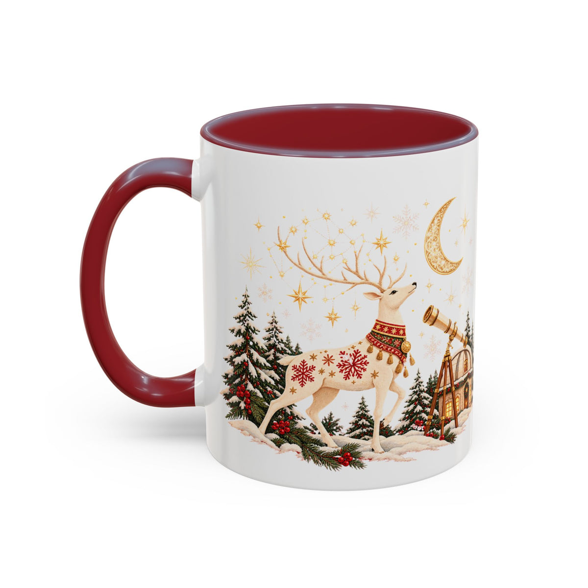Stargazer Reindeer Christmas Mug