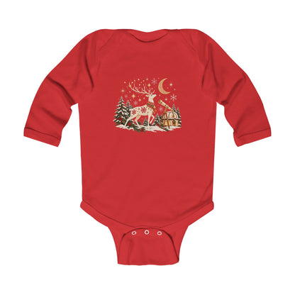 Stargazer Reindeer Matching Family Christmas Baby Long Sleeve Bodysuit