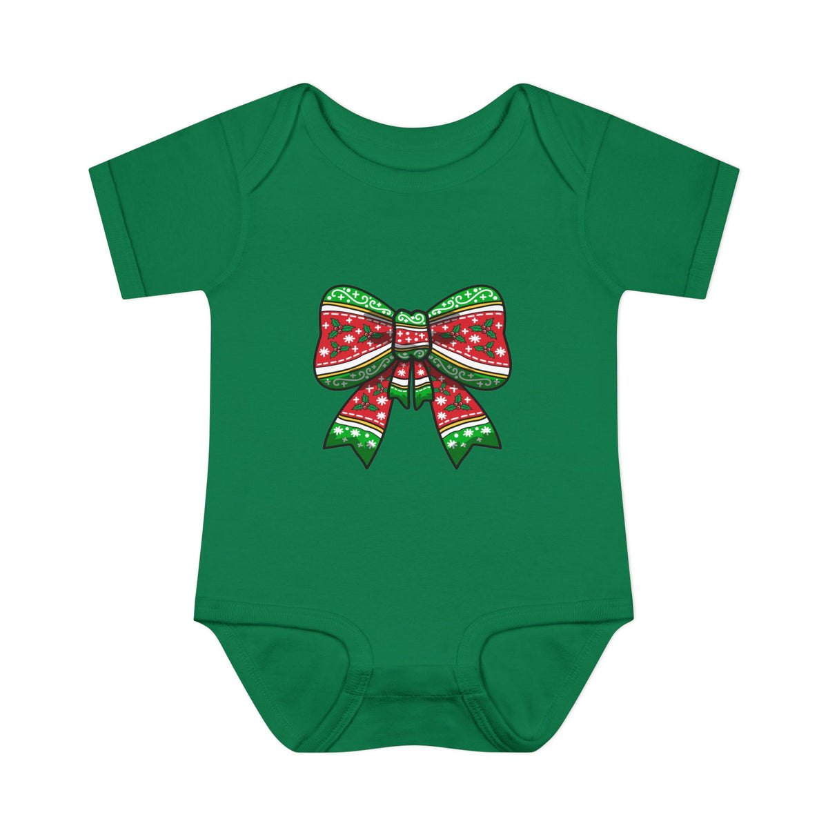 Merry Bow Matching Family Christmas Baby Bodysuit
