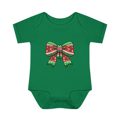 Merry Bow Matching Family Christmas Baby Bodysuit