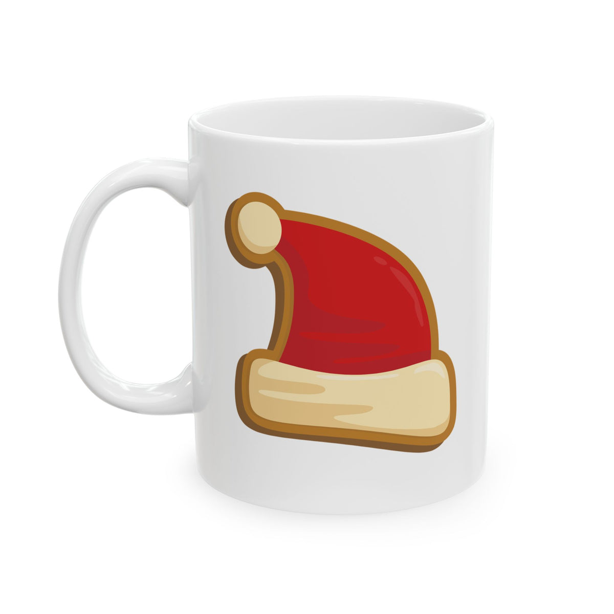 Santa Hat Cookie Christmas Mug