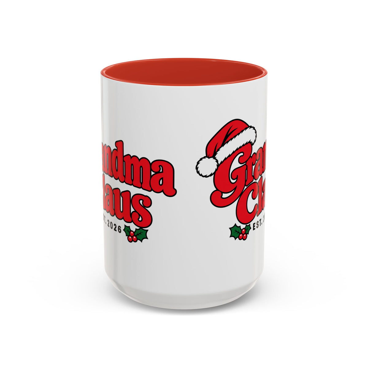 Grandma Claus Est. 2026 Christmas Mug