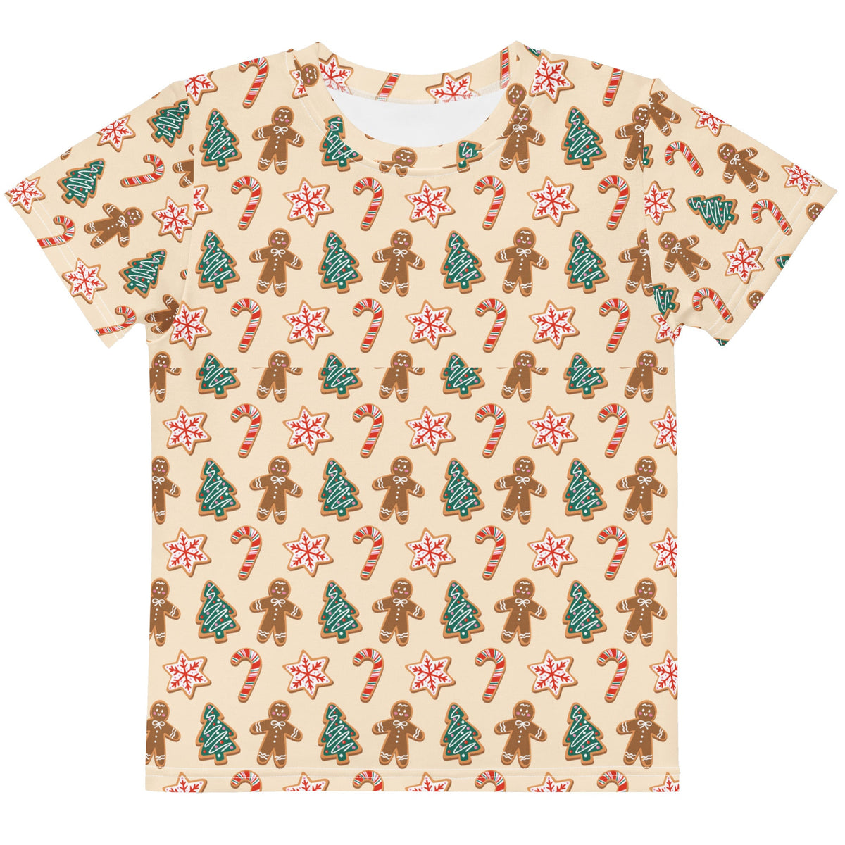 Gingerbread Cookie kids Christmas lounge tee
