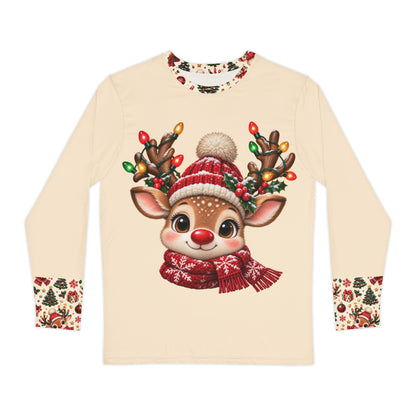 Twinkle Reindeer matching family pajama top for adults – front view