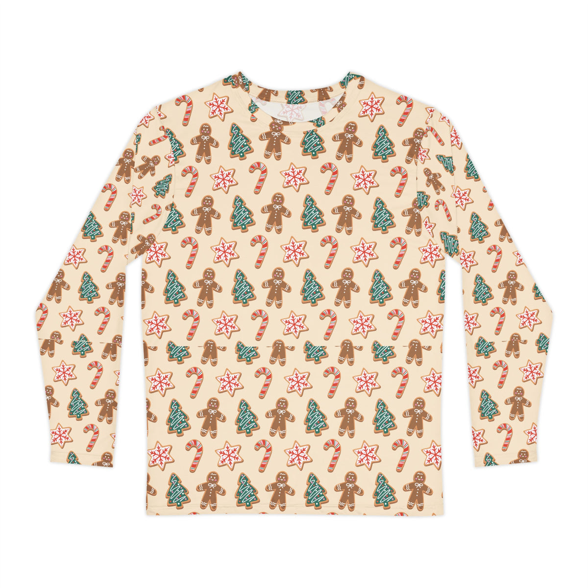 Gingerbread Cookie Christmas pajama top for adults