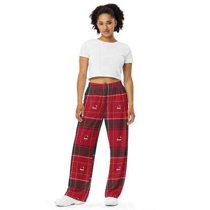 Matching family Christmas pajama pants for adults – front view on model