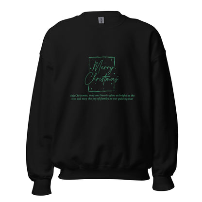 Black adult Merry Christmas family quote sweatshirt