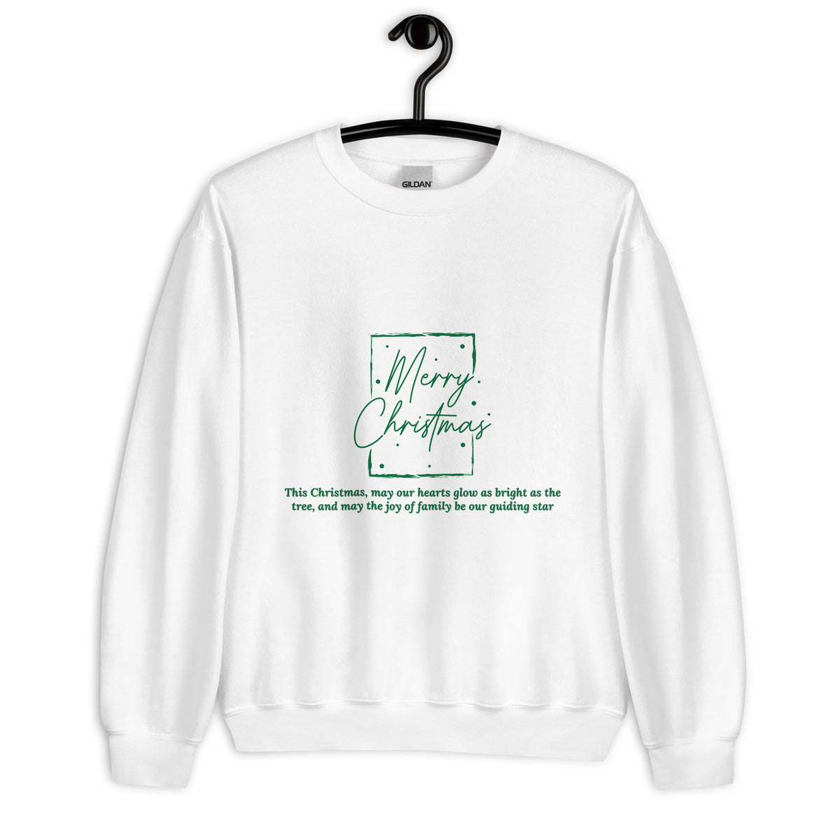 White adult Merry Christmas family quote sweatshirt